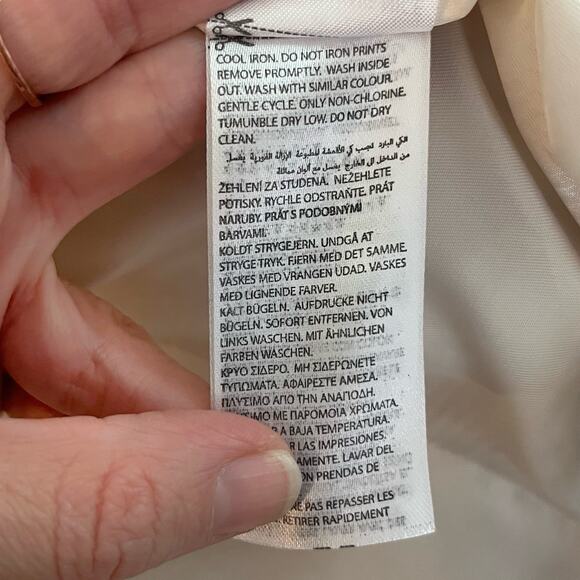 Edikted Penny Lane Jacket Medium Cream Faux Suede Shaggy Furry Boho Retro Hippie - Picture 10 of 11